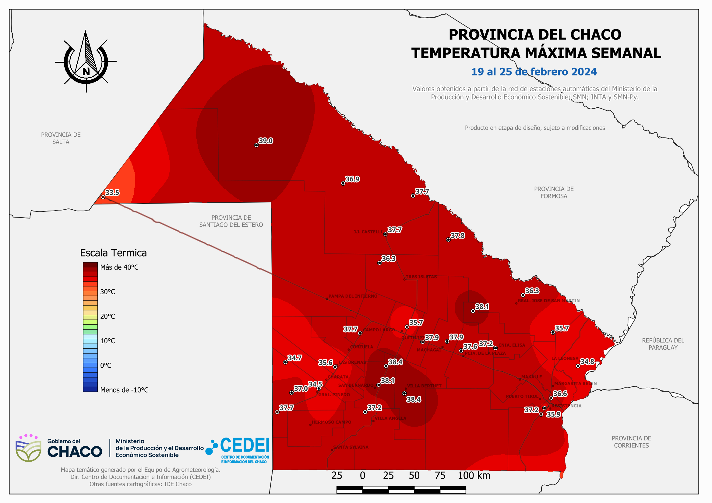 Temperatura M xima Semanal del al 19 de 25 Febrero 2024 C.e.d.e.i