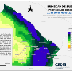 Humedad de suelo Período del 11 al 20 de Mayo 2026