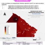 Temperatura maxima diaria registrada de 5 de Febrero