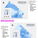 Precipitaciones acumuladas del 30 de Noviembre al  01 de Diciembre de 2025