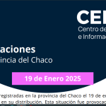 Precipitaciones eventuales 19/01