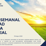Reporte semanal agricola 18 de Mayo 2026