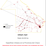 Superficie urbana de la provincia del Chaco