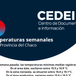 Temperatura minimas medias registradas